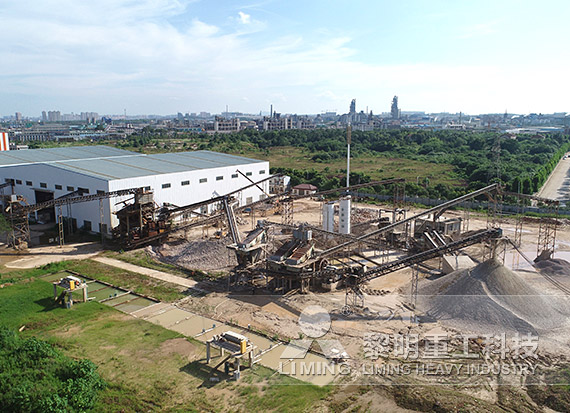 湖南衡阳河卵石制砂生产